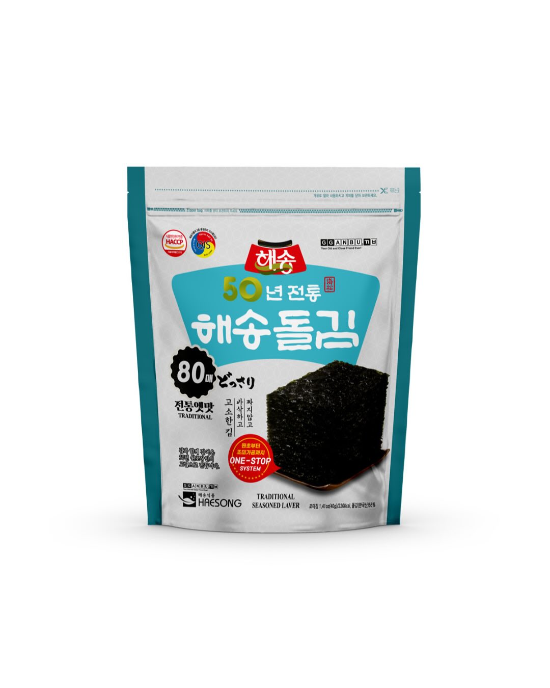 Haesong DolGim Seaweed (80 Sheets) 1Pack